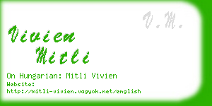 vivien mitli business card